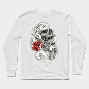 Skull of Roses Long Sleeve T-Shirt